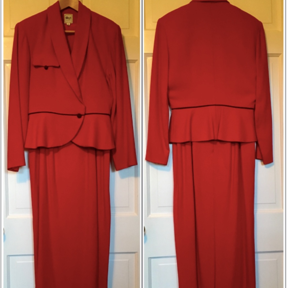 Gig by Gillian 2-piece Red Dress, Size 8